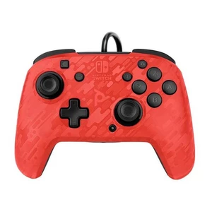 Gamepad PDP Faceoff Deluxe+ Audio pro Nintendo Switch (500-134-EU-CM04) červený herný ovládač • 16 tlačidiel • káblové pripojenie • USB 2.0 • kompatib