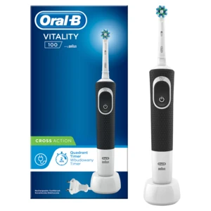 Oral B Elektrická kefka Vitality Black Cross action