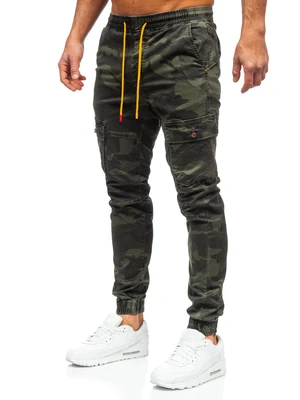 Khaki pánské jogger kapsáče Bolf R8601