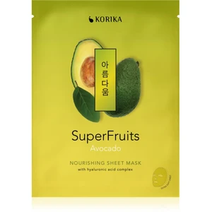 KORIKA SuperFruits Avocado - Nourishing Sheet Mask vyživujúca plátienková maska Avocado 25 g