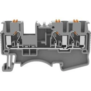 Průchodková svorka pružinové připojení Degson DS2.5-TW-01P-11-00A(H), šedá, 1 ks