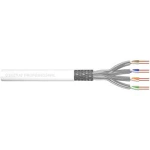 Ethernetový síťový kabel CAT 7 Digitus S/FTP, 8 x 0.4 mm, bílá, 305 m