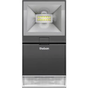 Venkovní LED reflektor s PIR detektorem Theben theLeda S10 W BK 1020932, 10 W, N/A, černá