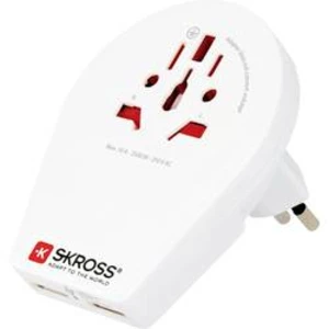 Cestovní adaptér Skross World to CH+IT+BRA USB 1500264