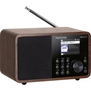 Internetové stolní rádio Telestar DIRA M 14i, AUX, Bluetooth, DAB+, DLNA, internetové rádio, FM, USB, Wi-Fi, dřevo (tmavé)