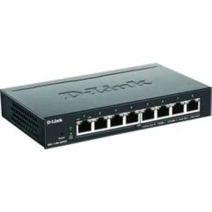 Síťový switch D-Link, DGS-1100-08PV2, 8 portů, 1 GBit/s, funkce PoE