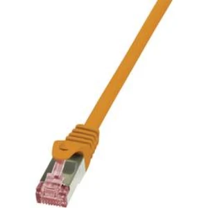 Síťový kabel RJ45 LogiLink CQ2028S, CAT 6, S/FTP, 0.50 m, oranžová