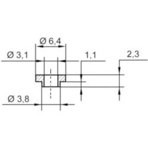 Izolační průchodka KSS V5731, 6,4/3,1 mm