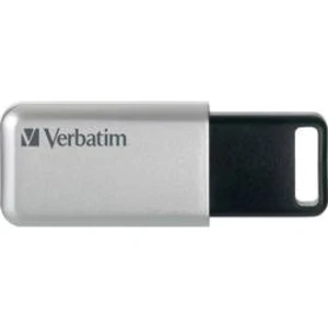 USB flash disk Verbatim Secure Pro 98665, 32 GB, USB 3.2 Gen 1 (USB 3.0), stříbrnočerná