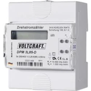 Třífázový elektroměr spotřeby digitální na DIN lištu VOLTCRAFT DPM 3L85-D