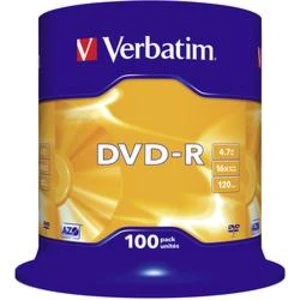 DVD-R 4.7 GB Verbatim 43549, 100 ks, vřeteno