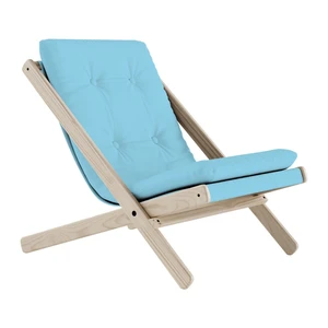 Skladacie kreslo Karup Design Boogie Raw/Light Blue