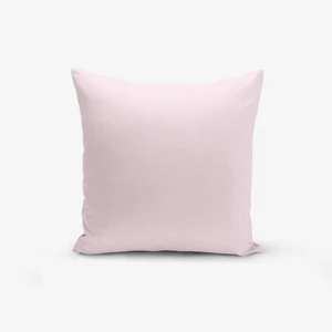 Ružová obliečka na vankúš s prímesou bavlny Minimalist Cushion Covers , 45 × 45 cm