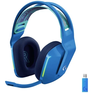 Logitech Gaming G733 LIGHTSPEED herný headset bezdrôtový 2,4 GHz bezdrôtový na ušiach modrá 7.1 Surround