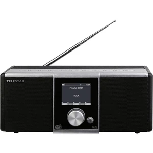 Telestar DIRA S 20 stolný rádio DAB+, FM AUX, DAB+, UKW, USB  s USB nabíjačkou, vr. diaľkového ovládania, funkcia alarmu