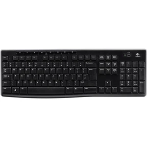 Logitech K270 Wireless Keyboard bezdrôtový klávesnica nemecká, QWERTZ, Windows® čierna odolné voči striekajúcej vode