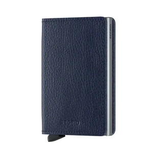 Secrid Slimwallet Veg Tanned - Navy & Silver