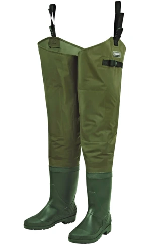 Dam broďáky hydroforce nylon taslan hip wader bootfoot green - 46