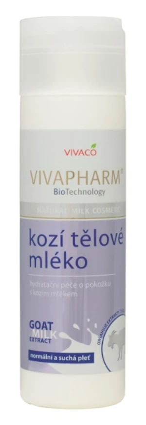 VIVAPHARM Tělové mléko s kozím mlékem 200 ml