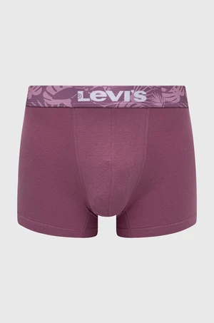 Boxerky Levi's 2-pak pánske, ružová farba