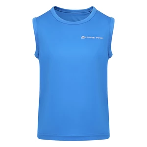 Kids quick-drying tank top ALPINE PRO SCODO electric blue lemonade