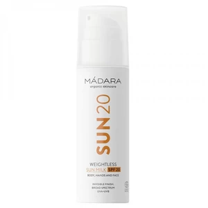 MÁDARA Lehké opalovací mléko Sun 20 (Weightless Sun Milk SPF 20) 150 ml