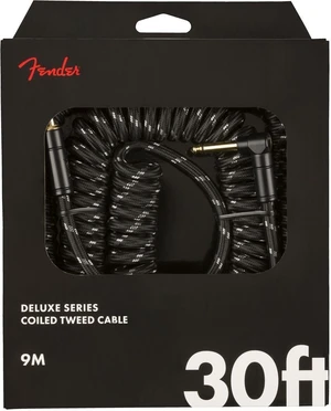 Fender Deluxe Coil Negru 9 m Drept - Oblic