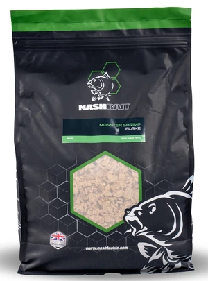 Nash drvené boilies flake monster shrimp - 5 kg