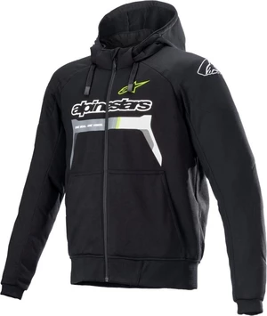 Alpinestars Chrome Ignition Hoodie Black/Yellow Fluorescent 3XL Kurtka tekstylna