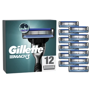 GILLETTE Mach3 Náhradní hlavice pro muže 12 ks