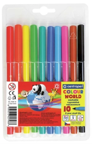 Centropen Fixy Colour world, 10 barev