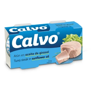 CALVO Tuňák ve slunečnicovém oleji 2 x 80 g