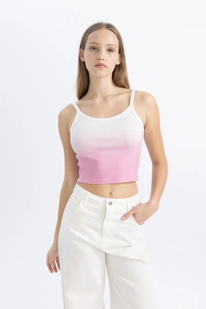 DEFACTO Cool Fitted Gradient Gradient Ribbed Camisole Undershirt