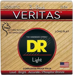 DR Strings VTA-12 Veritas 3-Pack Struny pro akustickou kytaru