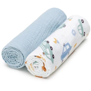 T-TOMI BIO Muslin Diapers látkové plienky Traffic 65x65 cm 2 ks