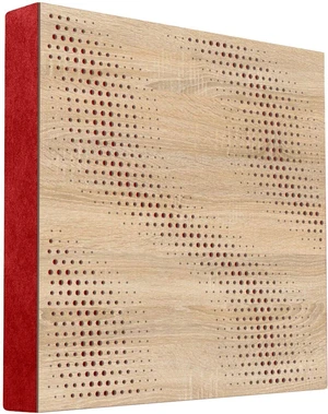 Mega Acoustic FiberPRO60 SineWave Sonoma Oak/Red Absorbent Holzplatte