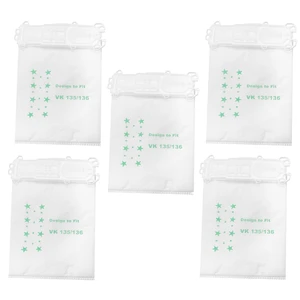 5 Pcs Vacuum Cleaner Accessories Dust Bags For Vorwerk VK135 VK136 FP135 FP136 Vacuum Cleaner Spare Parts