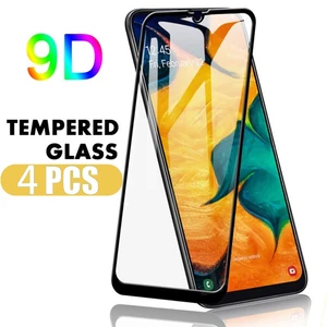 9D 4Pcs Full Tempered Glass For Xiaomi Redmi 10C 10 Screen Protector Redmi Note 12 11 10 9 8 Pro 10S 9(5G) 7 Glass