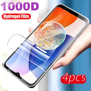 4Pcs Hydrogel Film Screen Protector For Samsung Galaxy A14 Screen Protector Sumsung A14 A 14 14A SM-A146B/DS Not Tempered glass