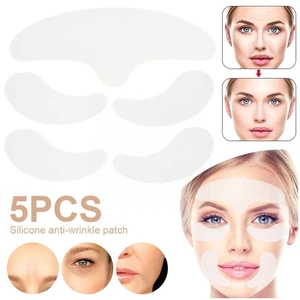 Silicone Eye Patch Combo Set Reusable Anti-Wrinkle Facial Pad Forehead Removal Patch Line Eye Sticker Facial S9W3