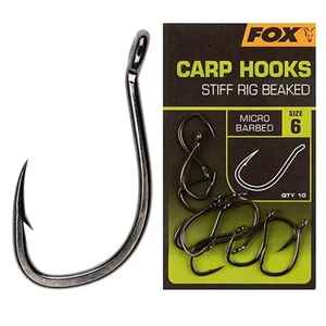 Fox háčky Carp Hooks Stiff Rig Beaked vel.6 10ks