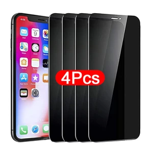 Privacy Screen Black Glass for IPhone 14 11 13 Pro Max 12 Mini Anti-Spy Film for IPhoneX XR XS 6 6S 7 8 Plus SE Anti Glare