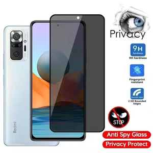 Anti Spy Screen Protector for Xiaomi Poco X3 Pro M3 F3 GT Privacy Glass on Xiaomi Redmi Note 10 9 8 Pro 10s 9s 8T 8 7 9A 9 9C 9T