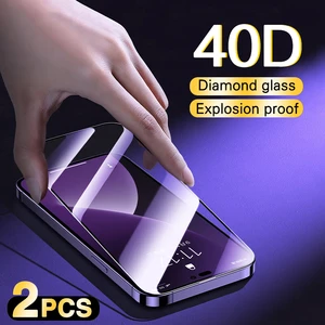 Screen Protector for IPhone 14 13 12 11 Pro MAX XS XR X Tempered Glass for Iphone 13 12 Mini 14 7 8 6s Plus Full Cover Film