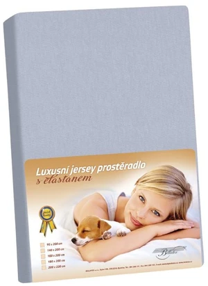 Jersey s elastanom prestieradlo 120x200 342 sv. šedá KL7