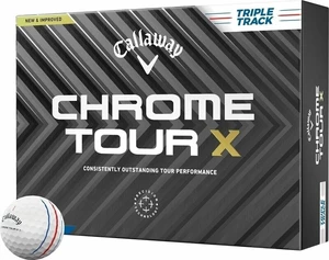 Callaway Chrome Tour X White Triple Track Piłka golfowa