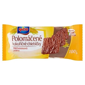 RACIO Polomáčené kukuřičné mléčnokakaová poleva 100 g