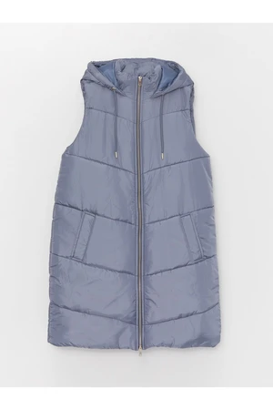 LC Waikiki Women's Straight Inflatable Vest with a Hooded