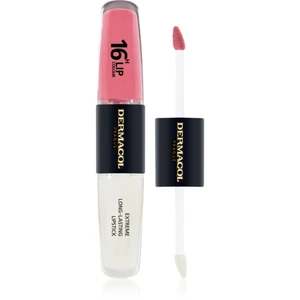 Dermacol 16H Lip Colour dlhotrvajúci rúž a lesk na pery odtieň 16 Classy Sassy 2x4 ml