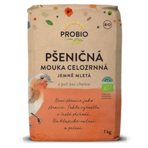 PROBIO Mouka pšeničná celozrnná jemně mletá BIO 1 kg